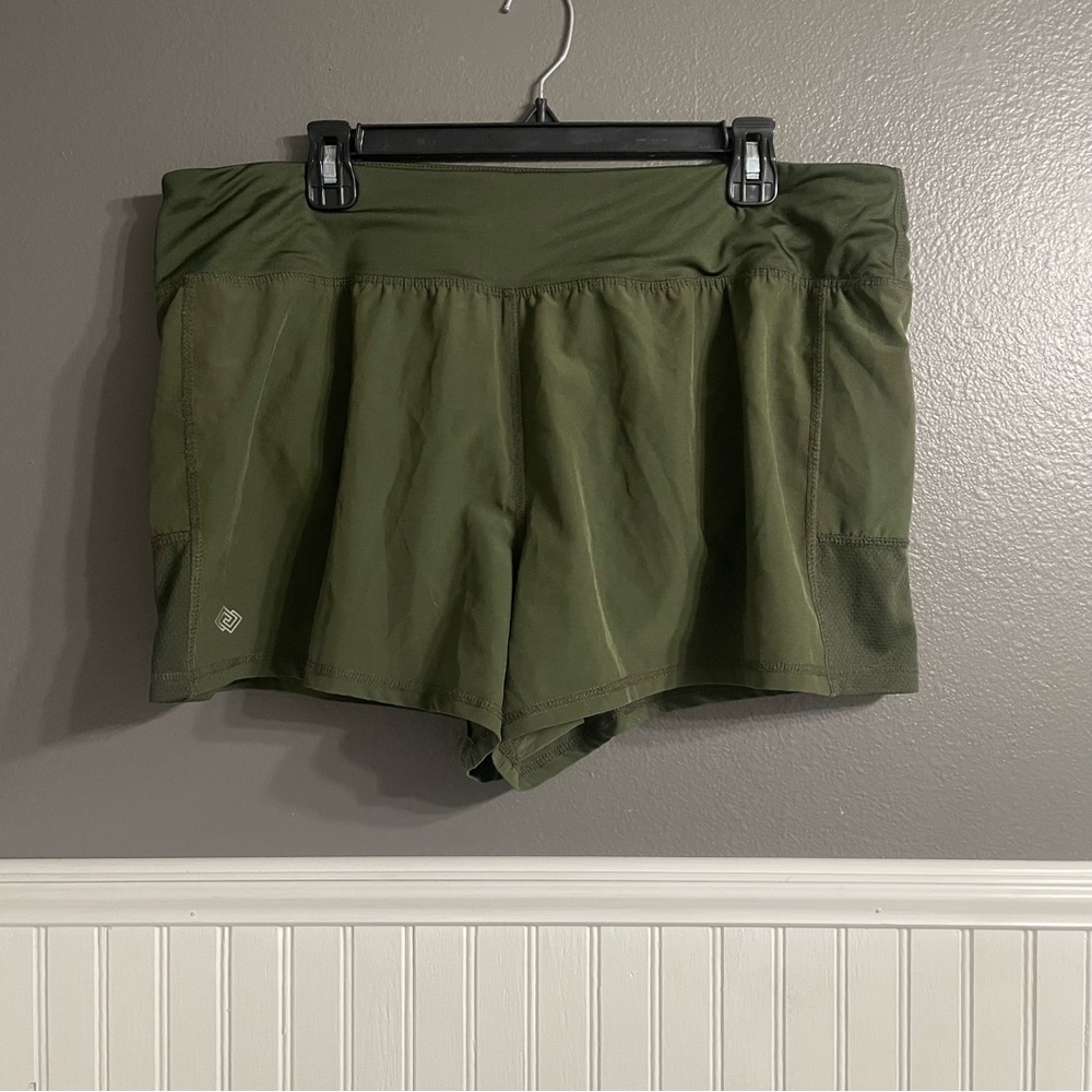 Olive Green Women's Athletic Shorts